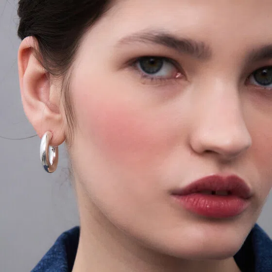 Малые серьги-кольца из серебра LUTA Jewelry Poison Drop — модель vbf4wy0 — фото 2