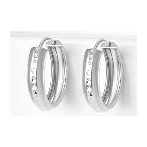Серьги конго из серебра — арт. 000-333726