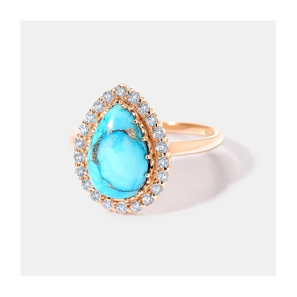 Серебряное кольцо с бирюзой — арт. 10322-003123