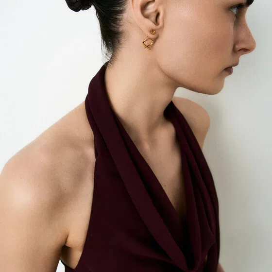 Серьги Позолоченные джекеты из серебра с цитрином Darkrain Poison Drop — модель sz4eupy — фото 3