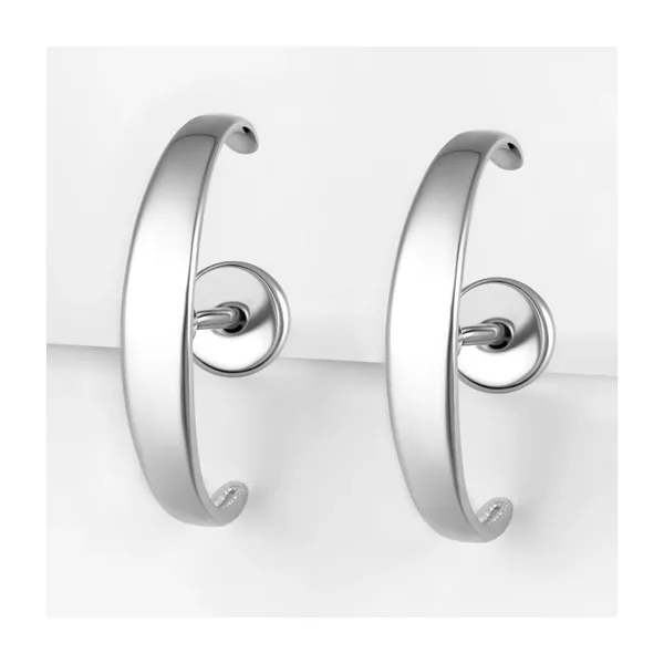 Серьги гвоздики из серебра — арт. 000-393695
