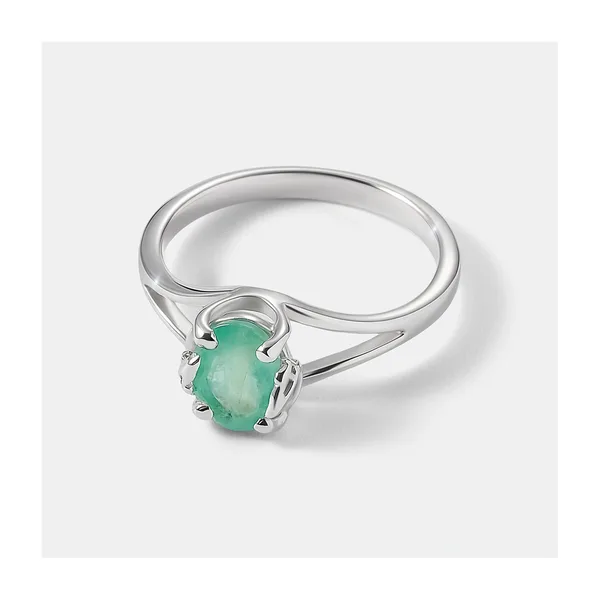 Серебряное кольцо с изумрудом — арт. 10321-001461