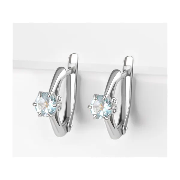 Серьги из серебра с топазами — арт. 000-366207