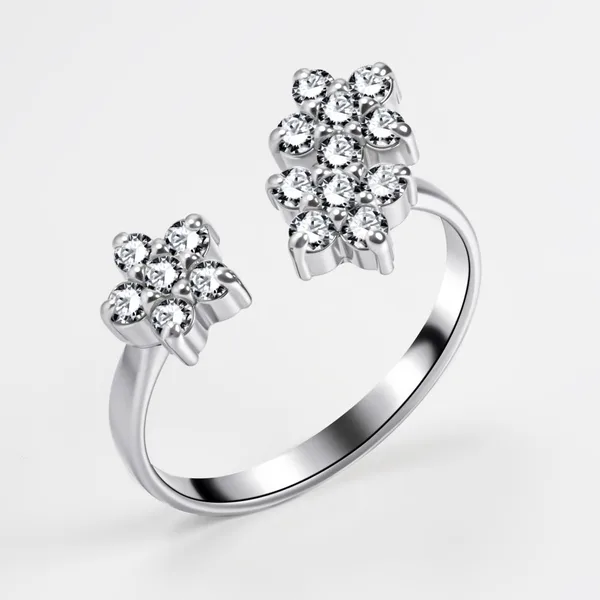 Кольцо из серебра с фианитами — арт. 000-399147