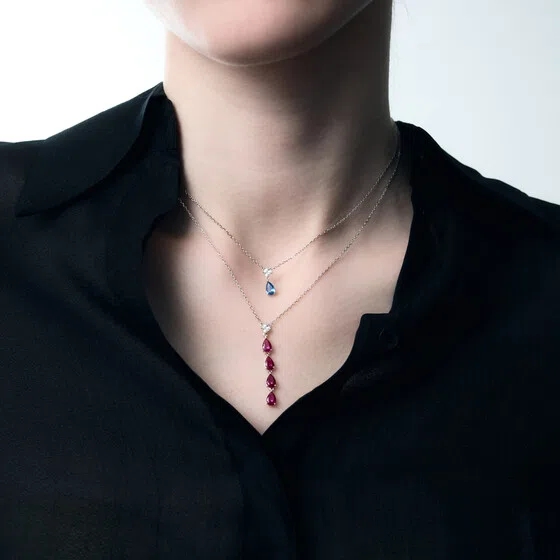 Подвеска Колье из серебра с фианитами PASSION RUBY FANCY of Brosway Poison Drop — модель 6b6gmcf — фото 3