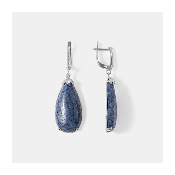 Серебряные серьги с кораллами Акори — арт. 10522-005202