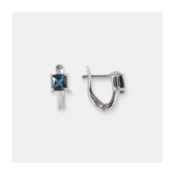 Серебряные серьги с топазами Лондон — арт. 10522-006569