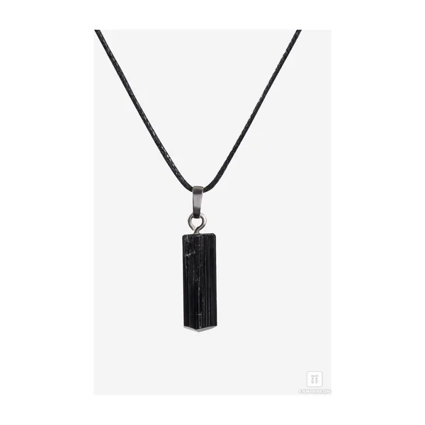 Кулон из шерла (чёрного турмалина), кристалл 1,5-2,5 см (2-3 г) — арт. 36350