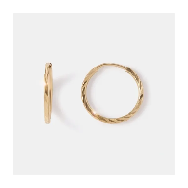 Серьги-конго из желтого золота — арт. 10519-000916