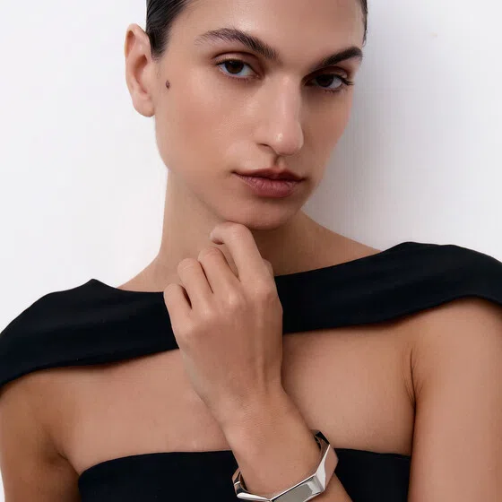 Широкий серебристый браслет Isabel Marant Poison Drop — модель s3cs41j — фото 2