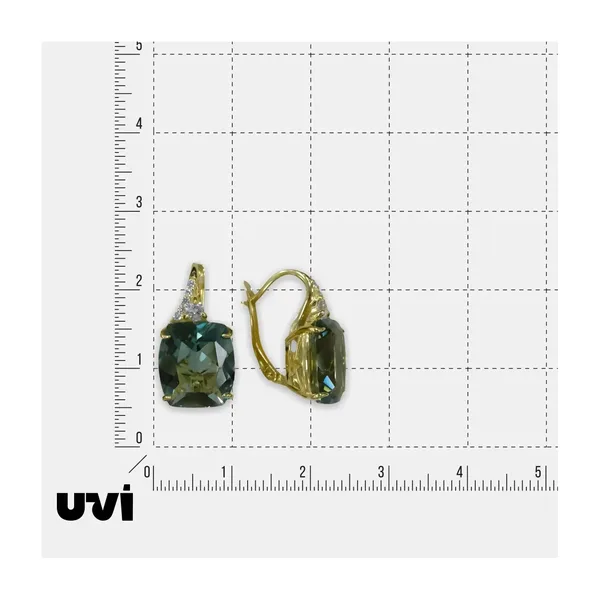 Серебряные серьги с празиолитами — арт. 10522-006126