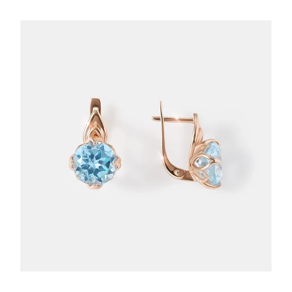 Серебряные серьги с топазами — арт. 10522-006631