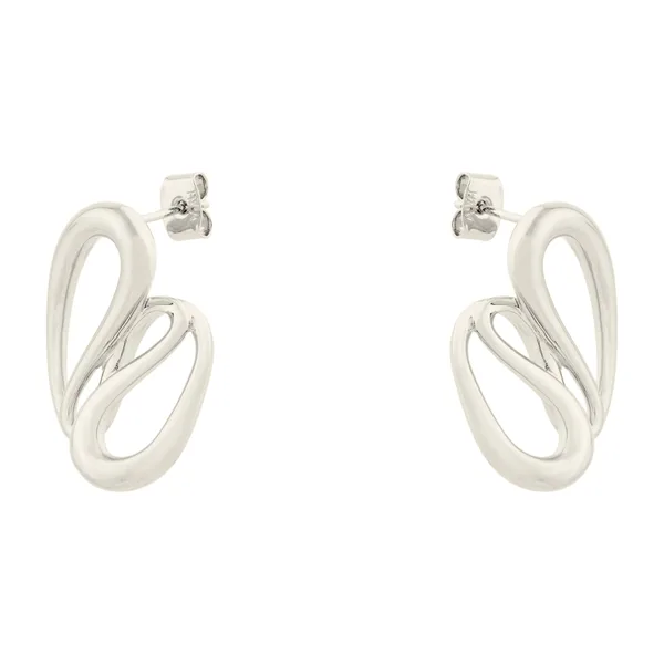 Серебристые серьги Luna — модель dzbn8p0
