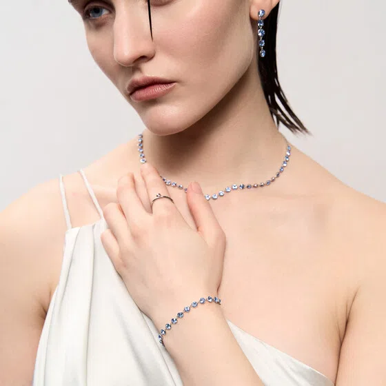 Серебристый браслет с голубыми кристаллами BRACELET SYMPHONIA Brosway Poison Drop — модель azw6ky8 — фото 3