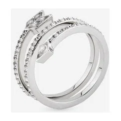 Серебристое кольцо с кубическим цирконием Idyllia Swarovski Poison Drop — модель rphvtew