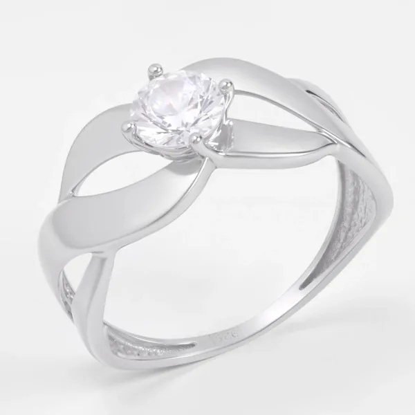 Кольцо из серебра с фианитами — арт. 000-395776