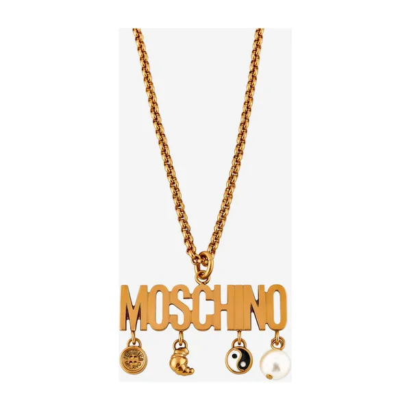 Колье-цепь Moschino с подвесками — модель 5cmbfjv
