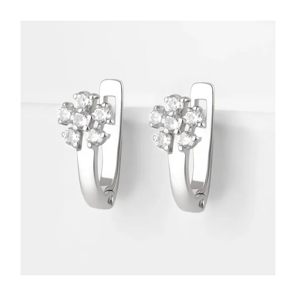 Серьги детские из серебра с фианитами — арт. 000-280150