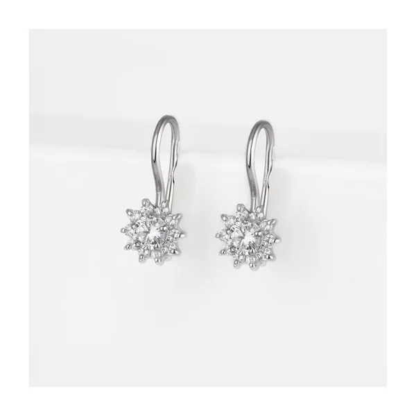 Серьги детские из серебра с фианитами — арт. 000-280666