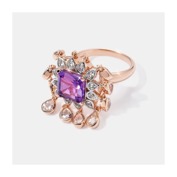 Серебряное кольцо с аметистом