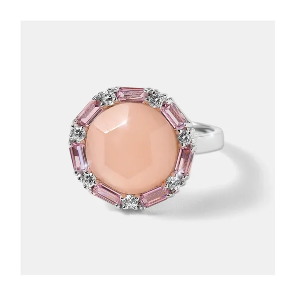 Серебряное кольцо с морганитом — арт. 10322-004537