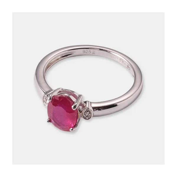 Серебряное кольцо с рубином — арт. 10321-001495