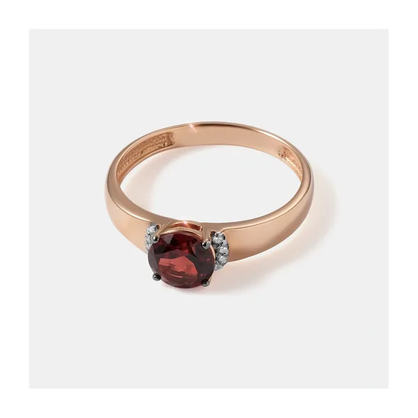Серебряное кольцо с гранатом — арт. 10322-005807
