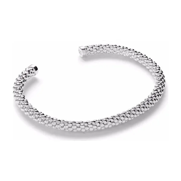 Браслет «Бисерный жгут» из серебра, из коллекции Paillettes — модель 4wryp3r