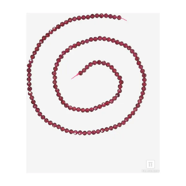 Бусины из альмандина (граната), 130-132 шт. на нитке, ог — модель 4spqph7