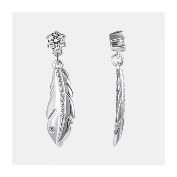 Серьги гвоздики из серебра с фианитами — арт. 000-399359