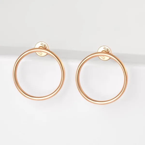 Серьги гвоздики из красного золота — арт. 000-377929