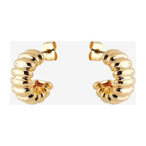 Серьги-кольца из ювелирного сплава — модель d44yf8k