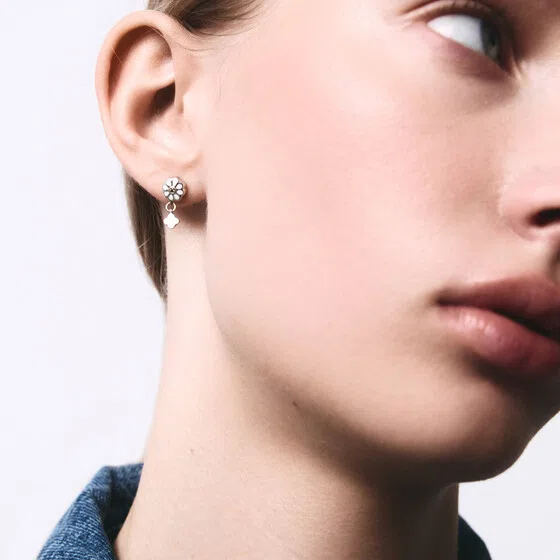 Пусеты УРА jewelry Poison Drop — модель pi2dy37 — фото 3