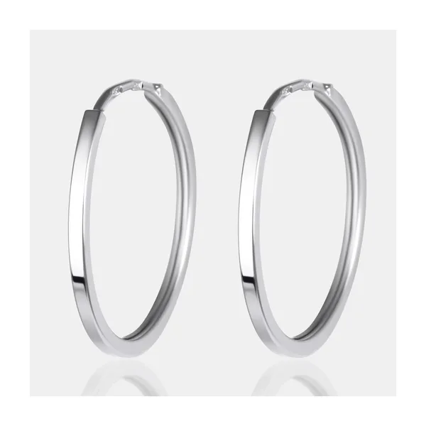 Серьги конго из серебра — арт. 000-396873