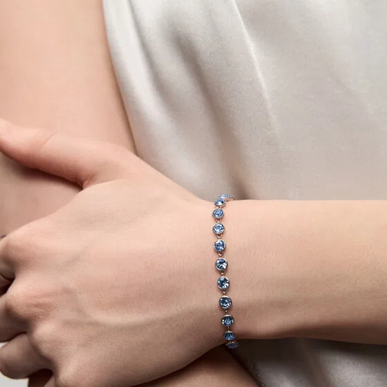 Серебристый браслет с голубыми кристаллами BRACELET SYMPHONIA Brosway Poison Drop — модель azw6ky8 — фото 2