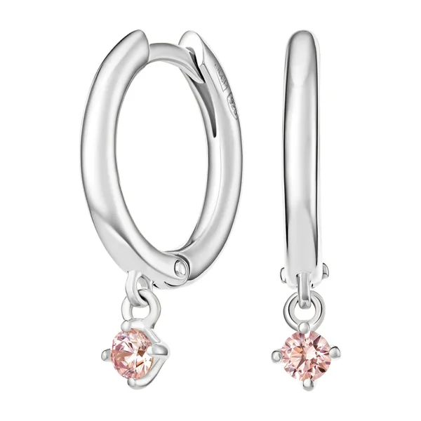 Серьги-кольца из серебра — модель czhp7im
