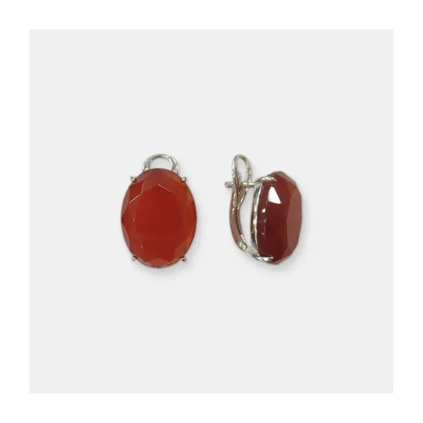 Серебряные серьги с агатами — арт. 10522-004885
