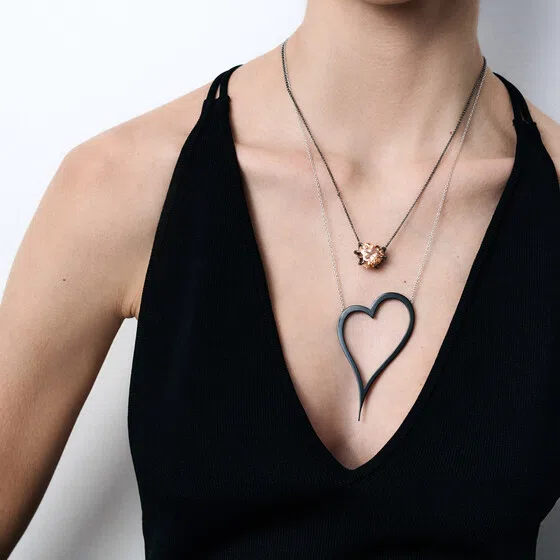 Колье из серебра HEART Dzhanelli Jewellery Poison Drop — модель hm62ukm — фото 3