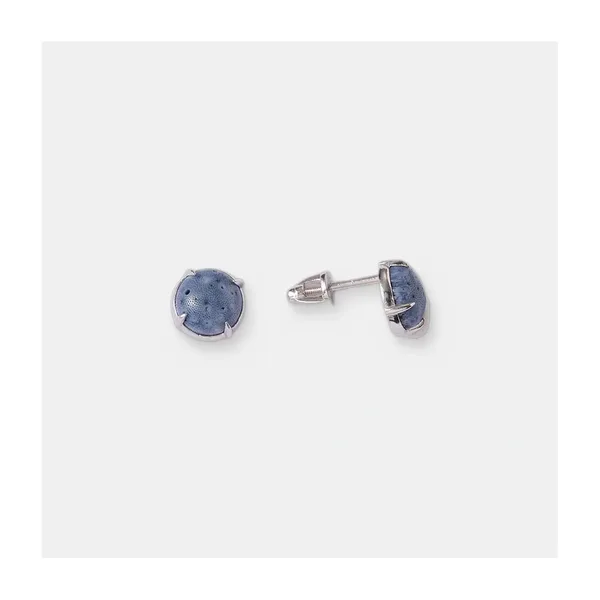 Серебряные серьги-пусеты с кораллами Акори — арт. 10522-006343