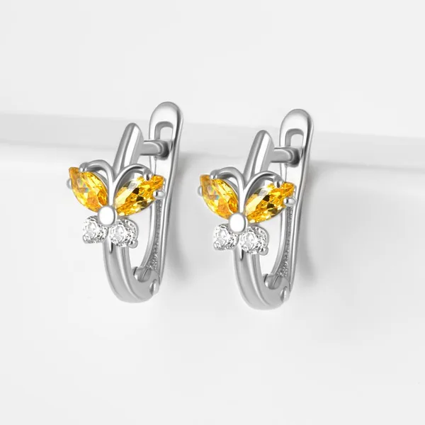 Серьги детские из серебра с фианитами — арт. 000-330719