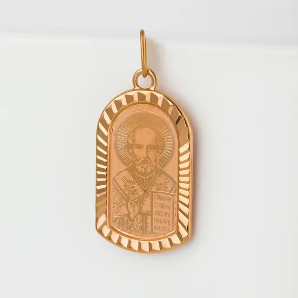 Подвеска иконка из красного золота — арт. 000-349947
