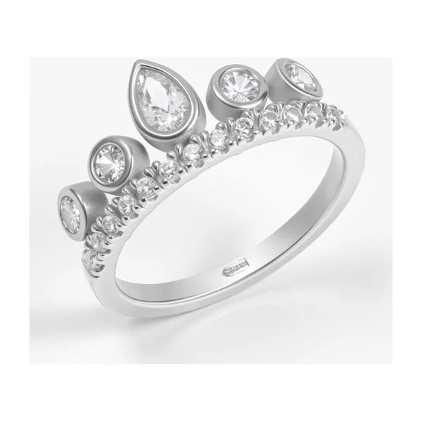 Кольцо из серебра с фианитами — арт. 000-395062