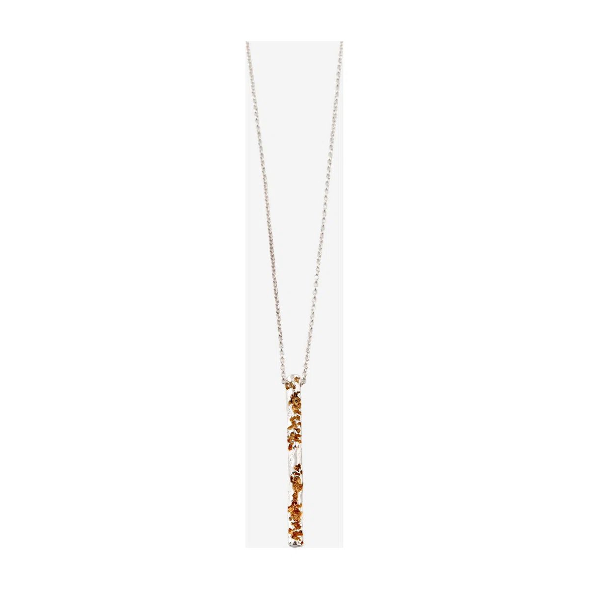 Биколорное колье-подвеска из серебра Surrender Kintsugi Jewelry Poison Drop — модель pafg91k