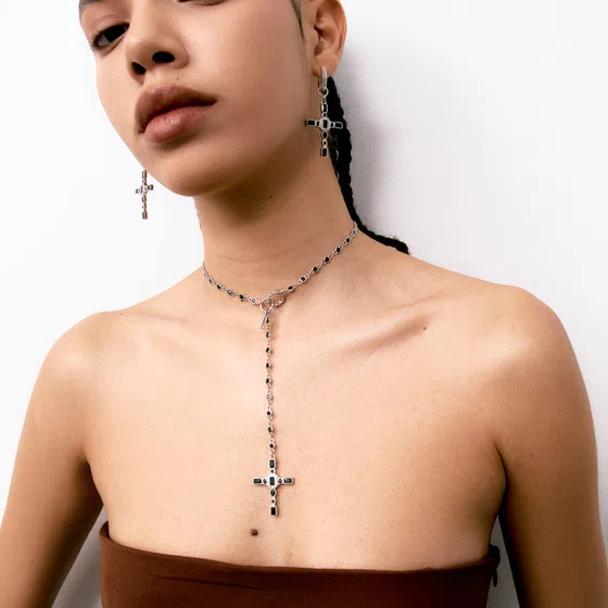 Серьги средней длины INDULGENCE safina concept Poison Drop — модель ggg4eim — фото 6