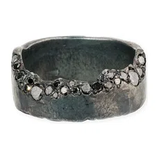 Кольцо Life lessons серебряное с бриллиантами Kintsugi Jewelry Poison Drop — модель d2zubsj — фото 2