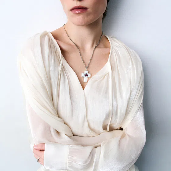 Кулон крест с глазом POISONED HEARTS Poison Drop — модель 4ucjj1z — фото 4