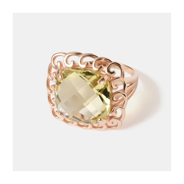 Серебряное кольцо с лимонным кварцем — арт. 10322-006265