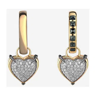 Серьги-кольца с подвесками из золота с бриллиантами COBRA JEWELRY Poison Drop — модель nhra9az — фото 3