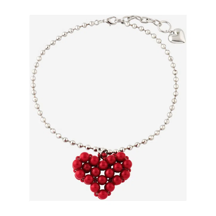 Подвеска «Колье с сердцем из красных бусин» LOUE Poison Drop — модель 0nuxq3x