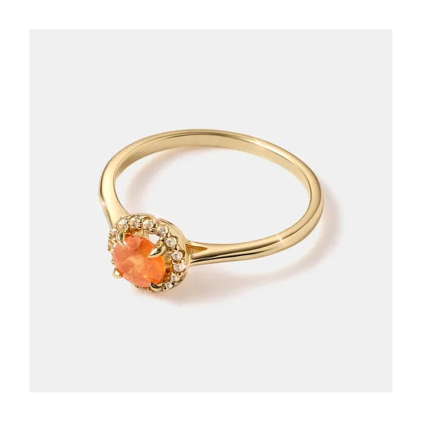 Серебряное кольцо с вульфенитом — арт. 10322-003488